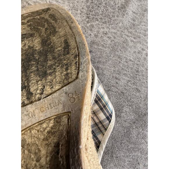 Y2k Montego Bay Club Plaid Wedge Heels - Picture 6 of 6